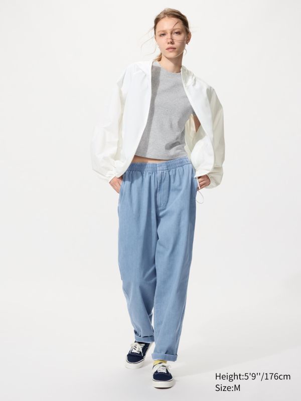 Stretch Easy Ankle Pants | Denim