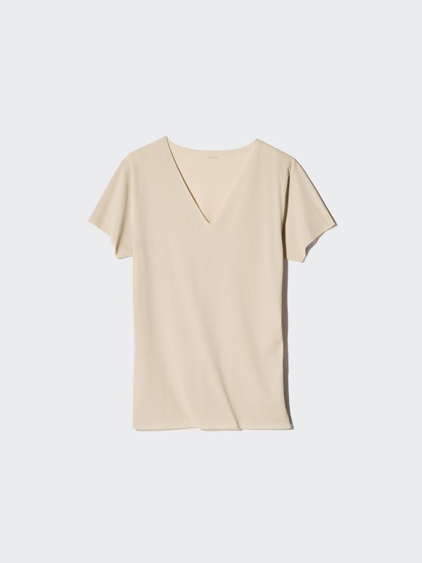 AIRism Anti-Odor Mesh T-Shirt | V-Neck