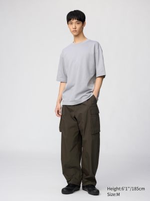 AIRism Cotton Oversized T-Shirt | Half-Sleeve