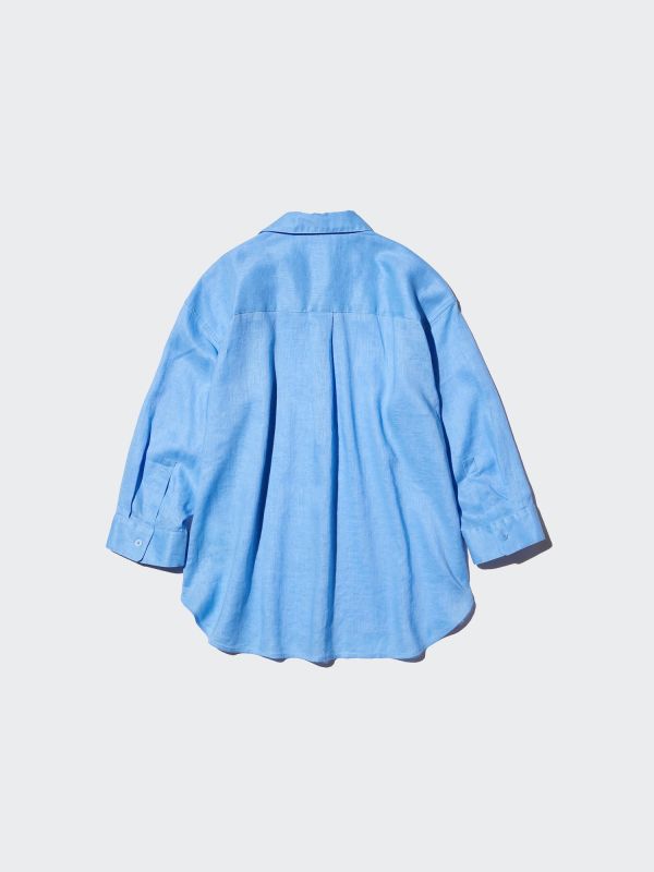 Premium Linen Skipper Collar Shirt