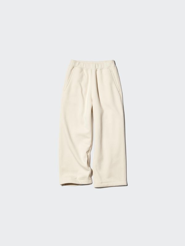 Pile Lined Wide Sweatpants