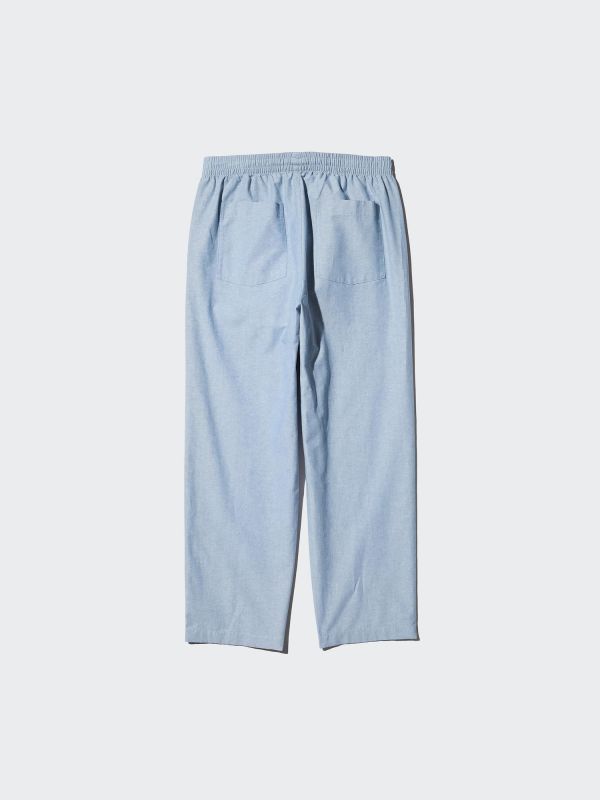Linen Blend Easy Ankle Pants