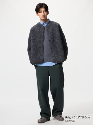 Pile Lined Fleece Relaxed Cardigan