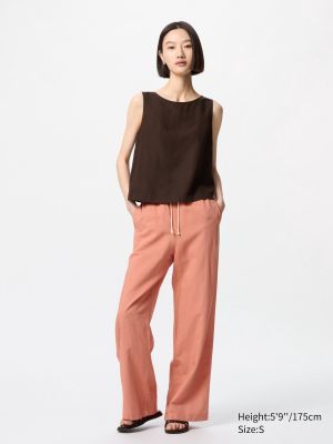 Linen Blend Sleeveless Blouse