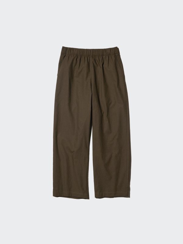 Cotton Relaxed Ankle Pants