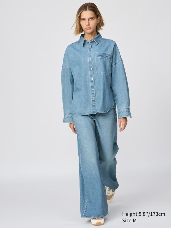 Denim Relaxed Shirt Jacket