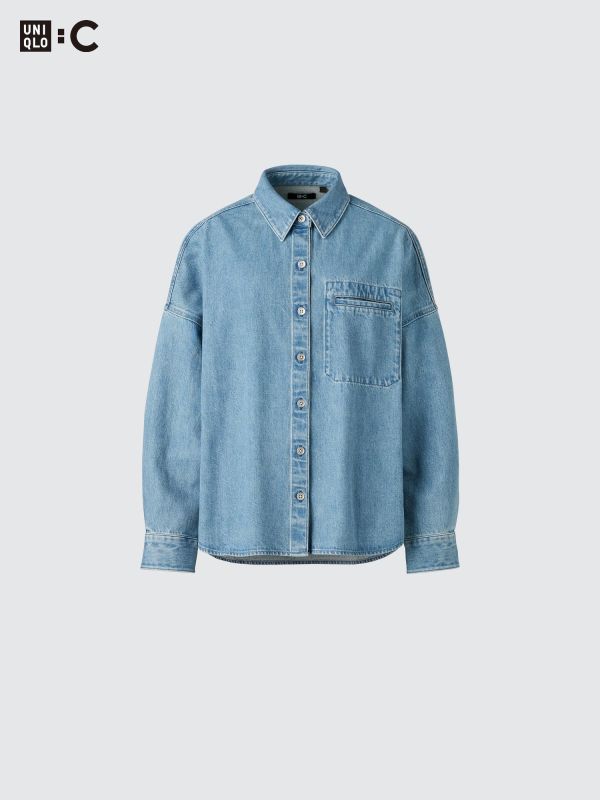 Denim Relaxed Shirt Jacket