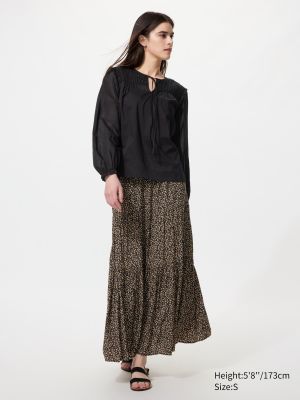 Tiered Maxi Skirt | Print