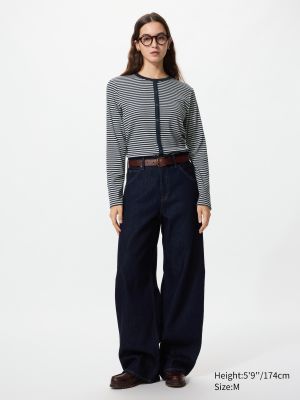 Soft Ribbed Cardigan | Striped