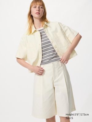 Jersey Pleated Half Shorts