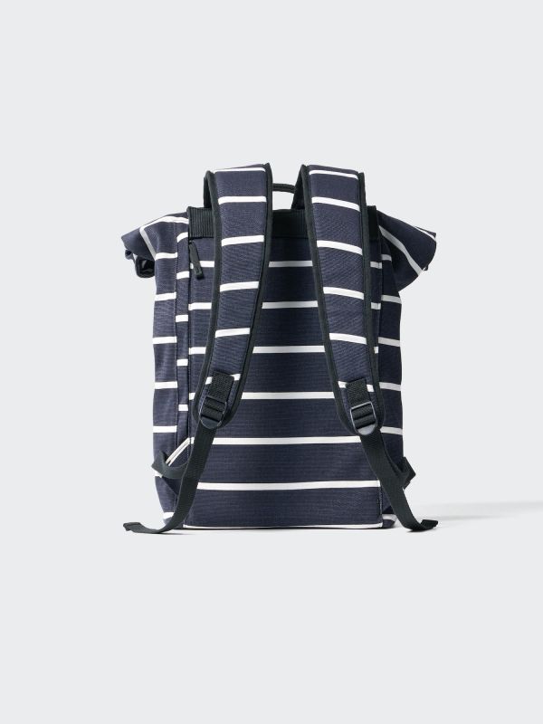 Roll Top Backpack | Striped
