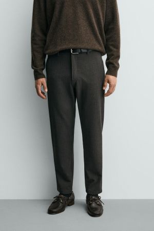 TEXTURED STRETCH CHINO PANTS