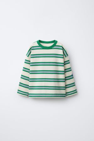 EMBROIDERED STRIPED T-SHIRT