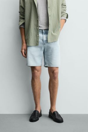 REGULAR FIT DENIM SHORTS