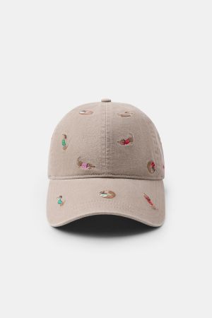 DACHSHUND EMBROIDERED TWILL CAP