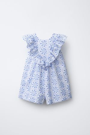 EMBROIDERED SHORT JUMPSUIT