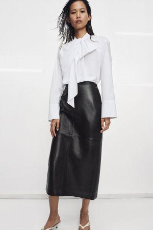 TIED POPLIN SHIRT ZW COLLECTION