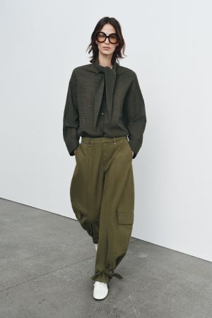 PLAID SHIRT WITH SCARF ZW COLLECTION