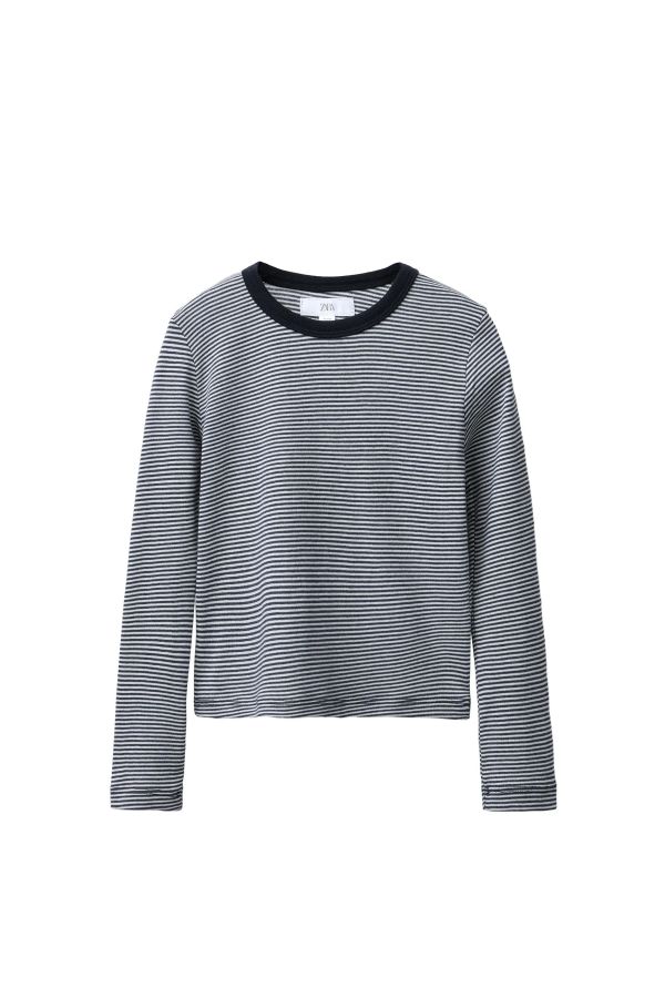 WIDE LEG POLKA DOT JEANS