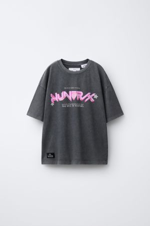 KPOP DEMON HUNTERS™ NETFLIX © WASHED EFFECT PRINTED T-SHIRT