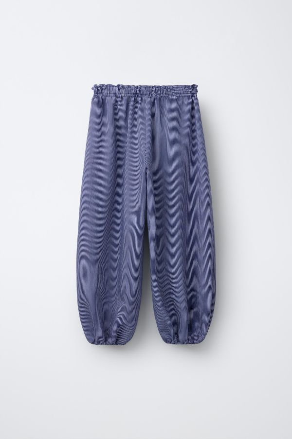 STRIPED PANTS WITH BOWS