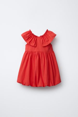 POPLIN BALLOON DRESS
