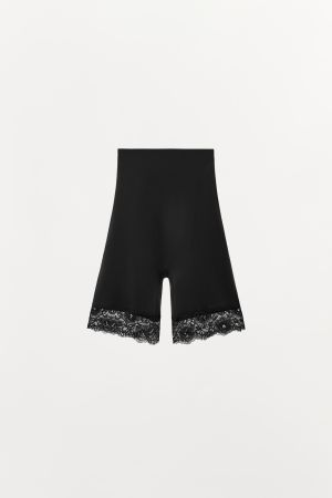 POLYAMIDE BLEND LACE SHORTS