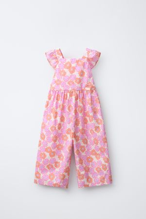 LONG FLORAL PRINT JUMPSUIT