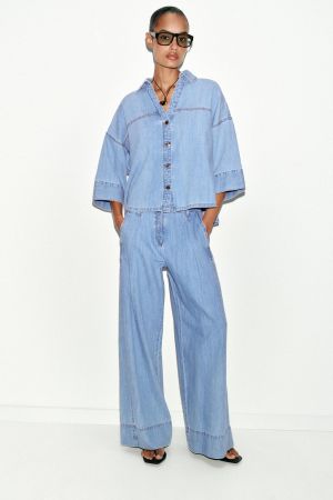 Z1975 MID-RISE WIDE LEG DART JEANS