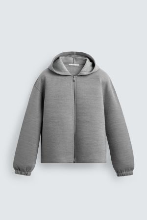 COMPACT BOXY FIT ZIP SWEATSHIRT