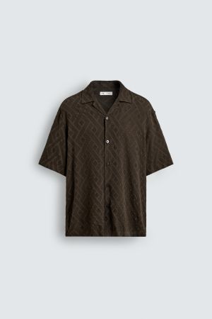 GEOMETRIC JACQUARD SHIRT
