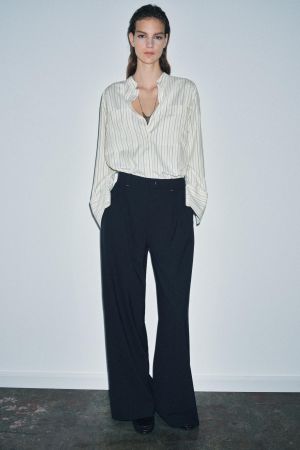 PLEATED WIDE LEG PANTS ZW COLLECTION