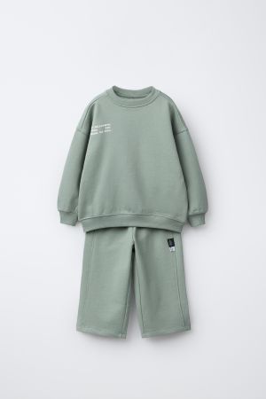 JOGGING SET SWEATSHIRT AND TEXT PANTS