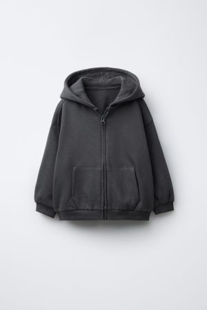 ZIP-UP HOODED SWEATSHIRT