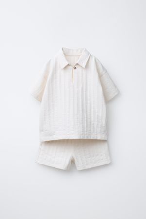 JOGGING POLO SHIRT AND BERMUDA SET