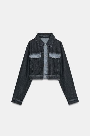Z1975 CONTRAST SHORT DENIM JACKET