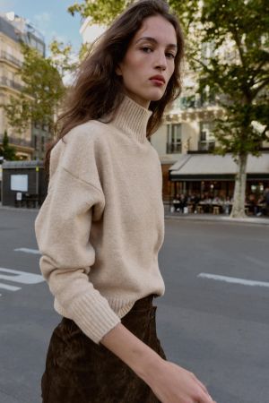 SOFT HIGH NECK KNIT JUMPER