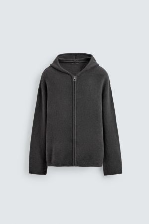 HOODED CARDIGAN