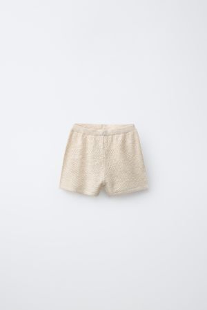 KNIT TEXTURED SHORTS