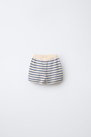 KNIT STRIPED SHORTS