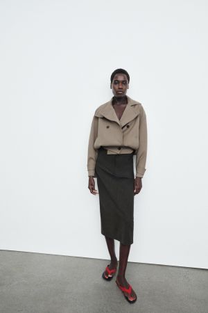 ZW COLLECTION STRAIGHT MIDI SKIRT