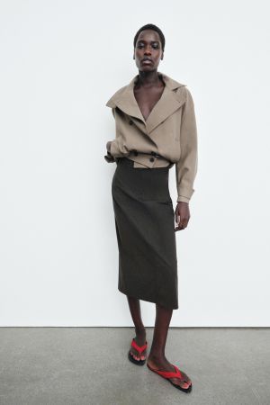 ZW COLLECTION STRAIGHT MIDI SKIRT