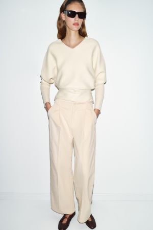 CORDUROY STRAIGHT LEG PANTS