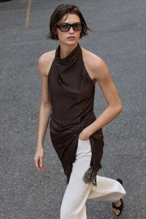 HALTER LINGERIE STYLE DRESS