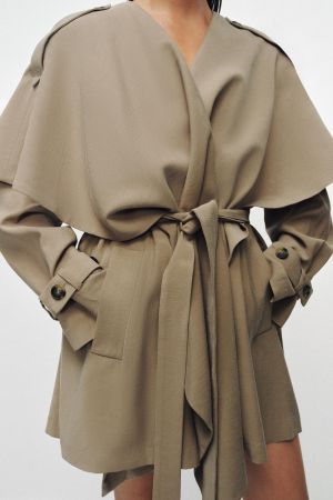 ZW COLLECTION FLOWY SHORT TRENCH