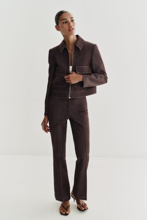 SHORT JACKET WITH LAPEL POCKETS