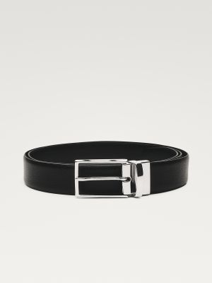Reversible nappa leather belt