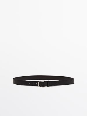 Nappa leather belt