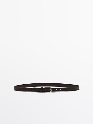 Nappa leather belt