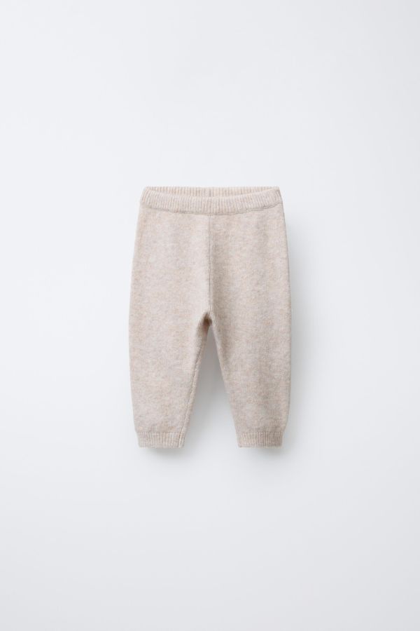 KNIT HEDGEHOG LABEL POCKET LEGGINGS